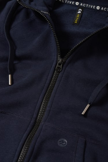 Femmes - Sweat de sport à capuche - bleu foncé