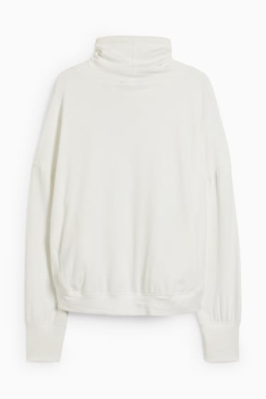 Dames - Sportsweatshirt - crème wit