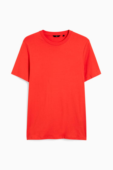 Heren - T-shirt - donker oranje