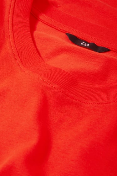 Heren - T-shirt - donker oranje