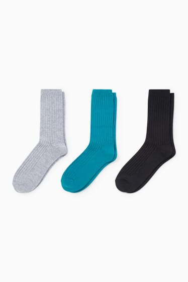 Damen - Multipack 3er - Socken - türkis