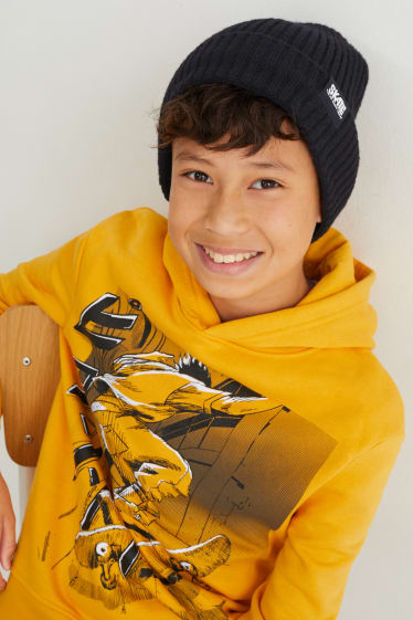 Children Boys - Knitted hat - black