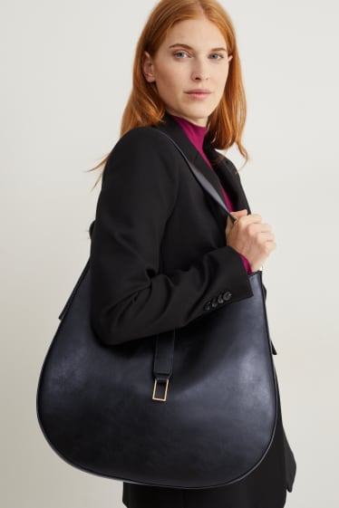 Mujer - Bolso de hombro - polipiel - negro