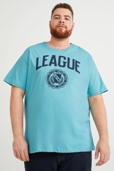 Men - T-shirt - turquoise