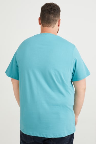 Mężczyźni - T-shirt - turkusowy