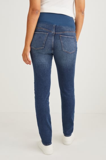 Dames - Zwangerschapsjeans - jegging jeans - jeansblauw