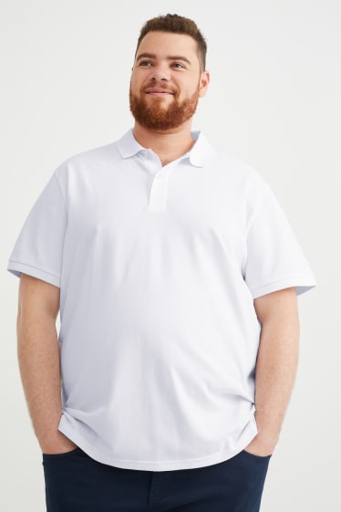 Mężczyźni - Koszulka polo - biały