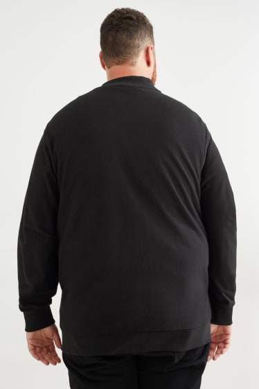 Mężczyźni - Rozpinana bluza - czarny