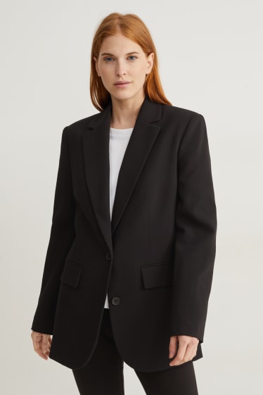 Damen - Oversized-Blazer - schwarz