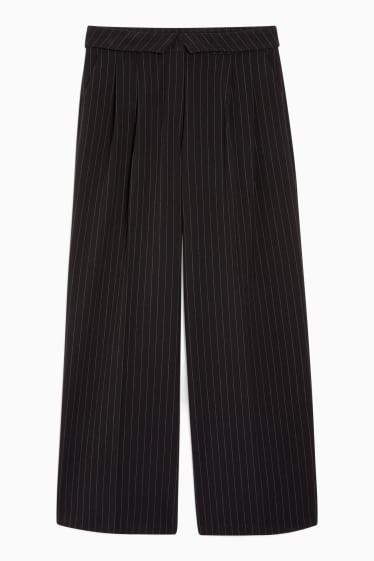 Teens & young adults - CLOCKHOUSE - cloth trousers - mid-rise waist - wide leg - black