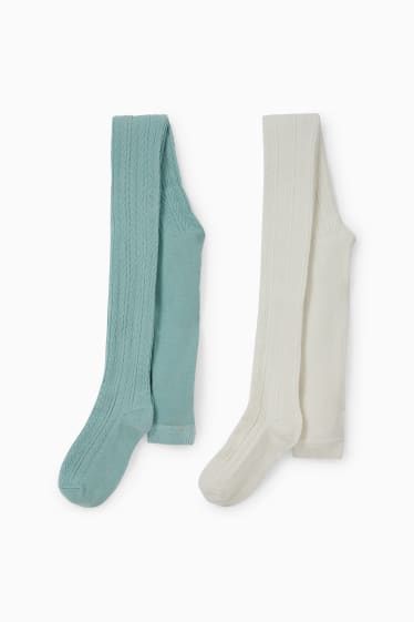 Kinder Mädchen - Multipack 2er - Strumpfhose - grün