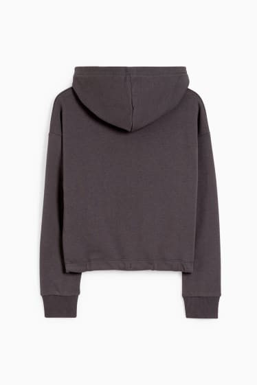 Enfants filles - Lilo & Stitch - sweat à capuche - gris foncé