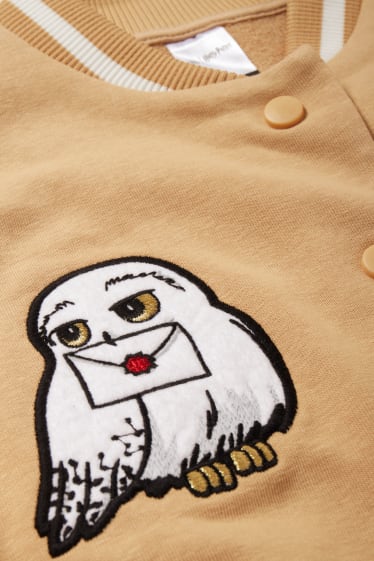 Bambine - Taglie forti - Harry Potter - giacca in stile college - beige