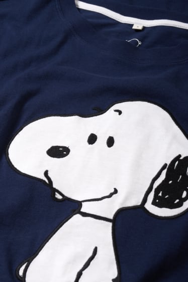Donna - Camicia da notte - Snoopy - blu scuro