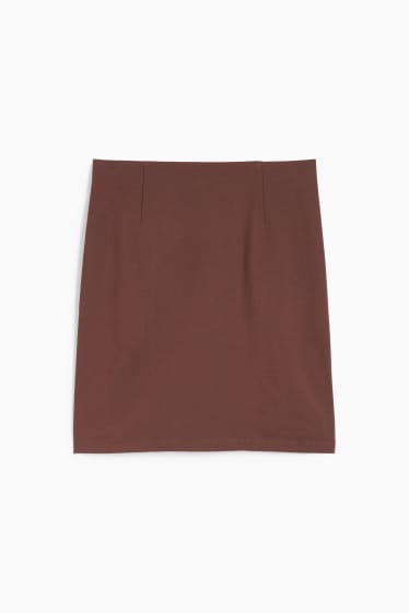 Women - Mini skirt - dark brown