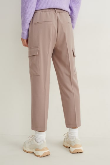 Damen - Cargohose - taupe