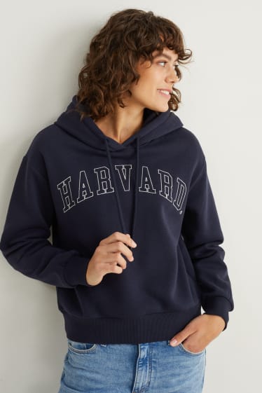 Dona - Dessuadora amb caputxa - Harvard University - blau fosc