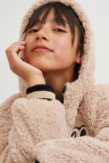 Enfants filles - Blouson à capuche - beige