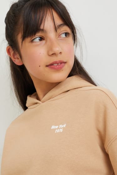 Kinderen: meisjes - Hoodie - beige