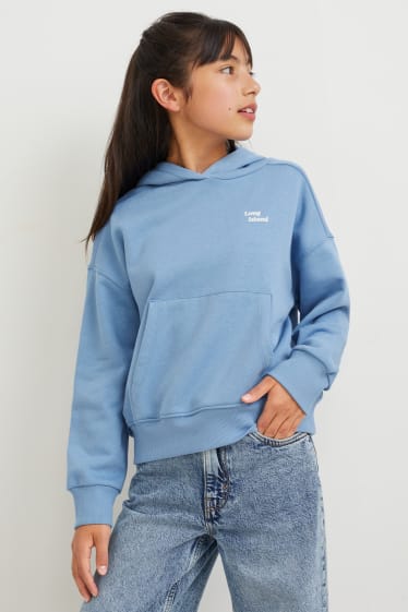 Kinderen: meisjes - Hoodie - lichtblauw