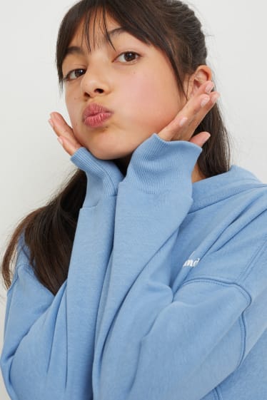 Kinderen: meisjes - Hoodie - lichtblauw