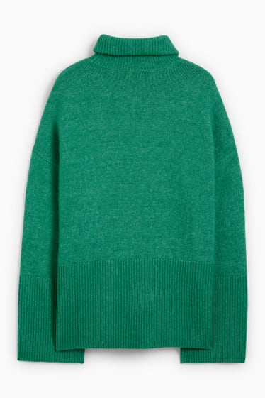 Femmes - Pullover à col roulé - vert