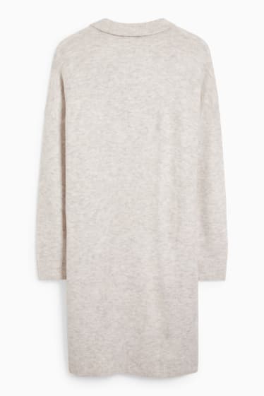 Donna - Vestito in maglia - grigio chiaro melange