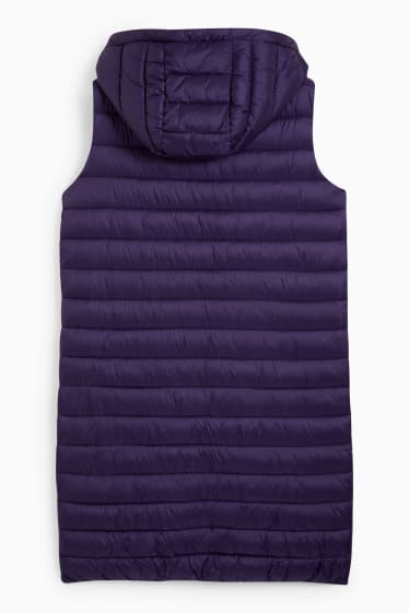 Femmes - Doudoune longue sans manches - violet