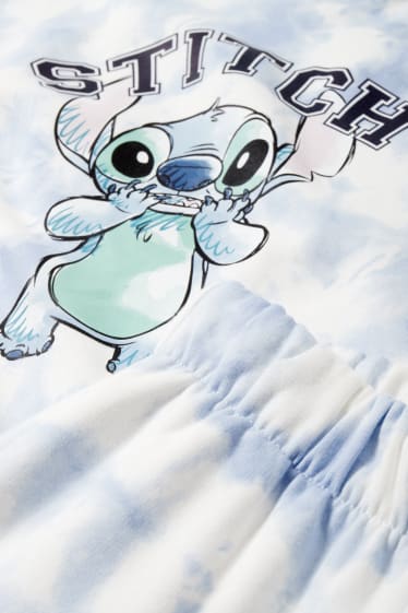 Children Girls - Extended Sizes - Lilo & Stitch - set - hoodie and joggers - light blue