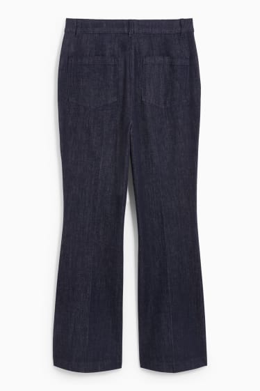 Femmes - Flared jean - high waist - jean bleu foncé