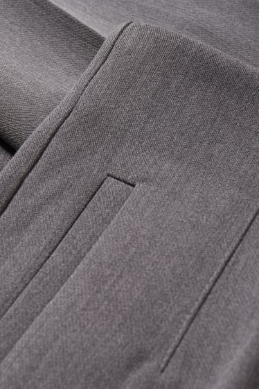 Dames - Broek - high waist - tapered fit - donkergrijs