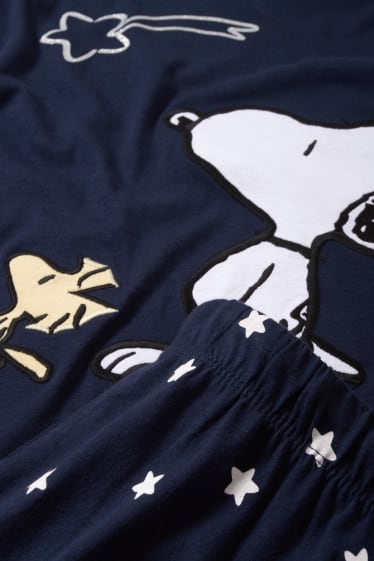 Damen - Pyjama - Snoopy - dunkelblau