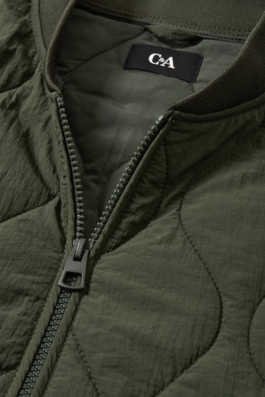 Damen - Steppmantel - khaki