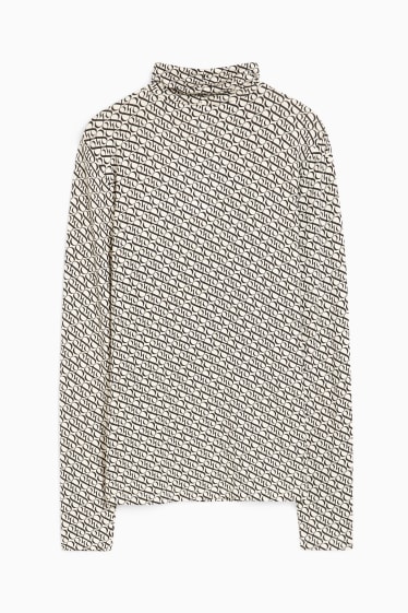 Dames - Basic-coltrui - met patroon - beige