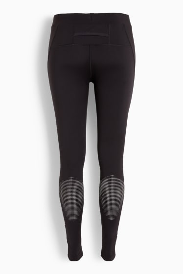 Mężczyźni - Funkcyjne legginsy - 4 Way Stretch - czarny