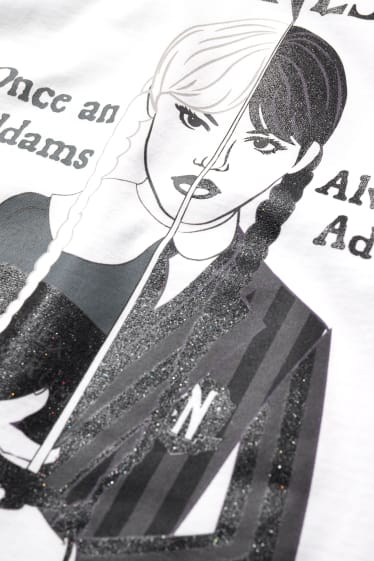 Bambine - Mercoledì - t-shirt - bianco
