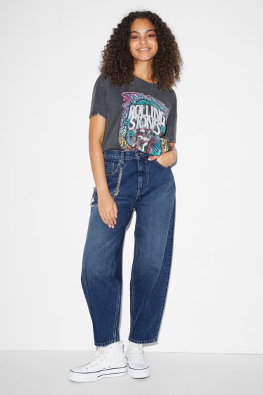 Dona - CLOCKHOUSE - balloon jeans - high waist - texà blau clar