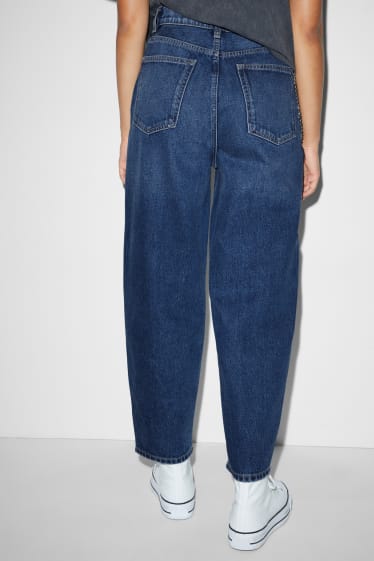 Femmes - CLOCKHOUSE - jean ballon - high waist - jean bleu clair