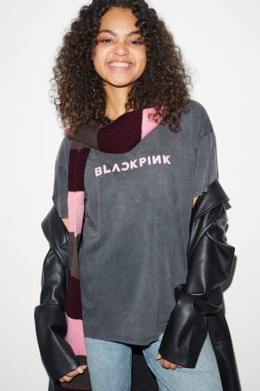 Dona - Bufanda - de ratlles - rosa