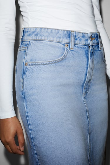 Kobiety - CLOCKHOUSE - spódnica dżinsowa - dżins-jasnoniebieski