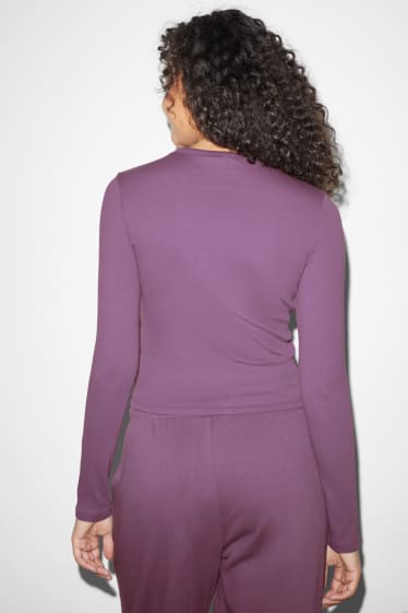 Dona - CLOCKHOUSE - Samarreta de màniga llarga - violeta