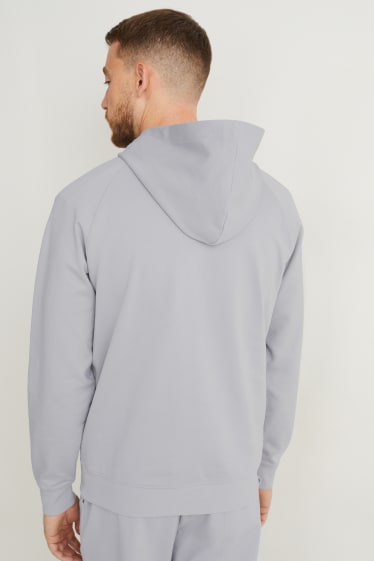 Hommes - Sweat à capuche - Flex - gris clair