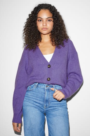 Damen - CLOCKHOUSE - Strickjacke - violett