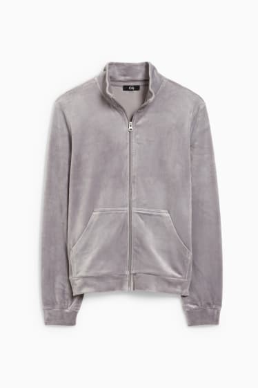 Women - Basic zip-through sweatshirt - gray