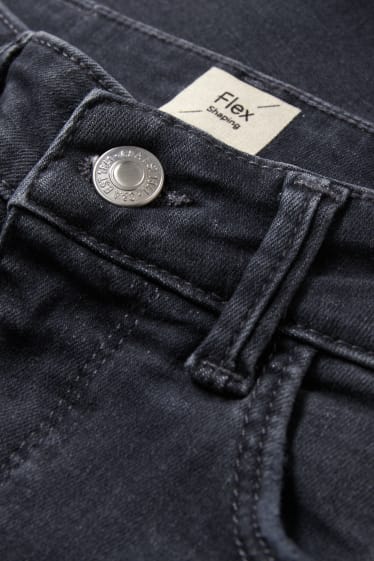Dámské - Skinny jeans - mid waist - tvarující džíny - LYCRA® - džíny - tmavošedé