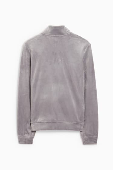 Femmes - Sweat basique à capuche - gris