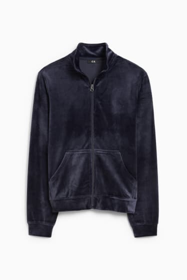 Women - Basic zip-through sweatshirt - dark blue