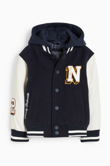 Enfants garçons - Veste à capuche - bleu foncé