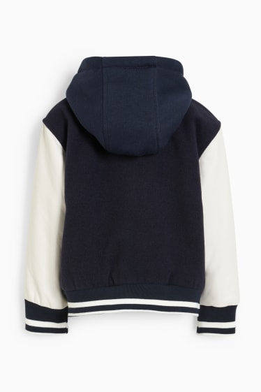Enfants garçons - Veste à capuche - bleu foncé