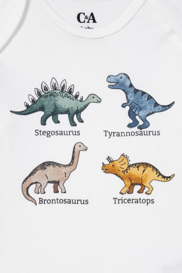 Neonati - Confezione da 3 - dinosauri - body per neonati - blu